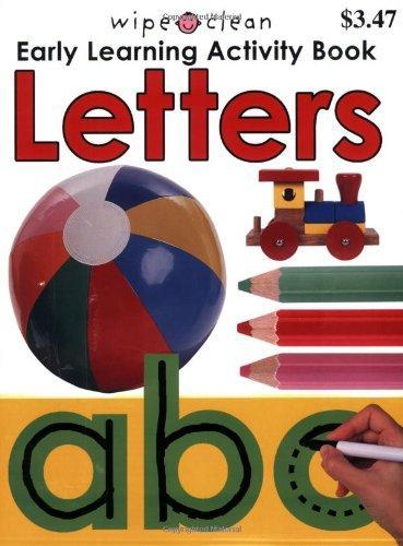 Wipe Clean Early Learning Activity Book- Letters