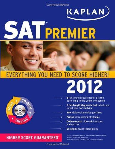 Kaplan SAT 2012 Premier with CD-ROM (Kaplan Sat Premier Live) 