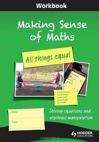 Making Sense of Maths: All Things Equal 