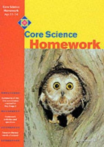 Core Science Homework 