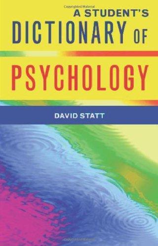 A Student's Dictionary of Psychology