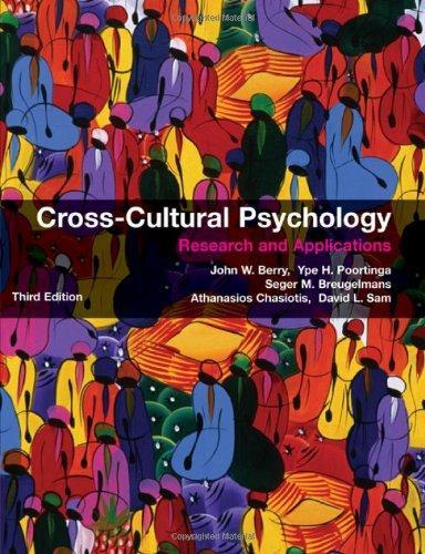 Cross-Cultural Psychology: Research and Applications 