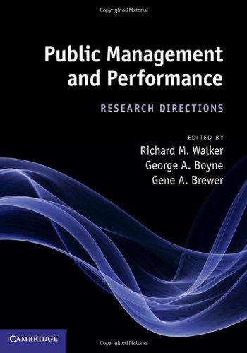 Public Management and Performance