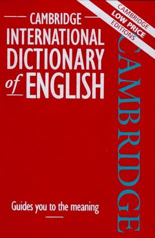 CAMB INTERNATIONAL DICTIONARY OF ENGLISH (CLPE)