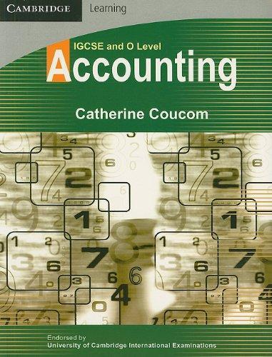 IGCSE and O Level Accounting (Cambridge Learning) 