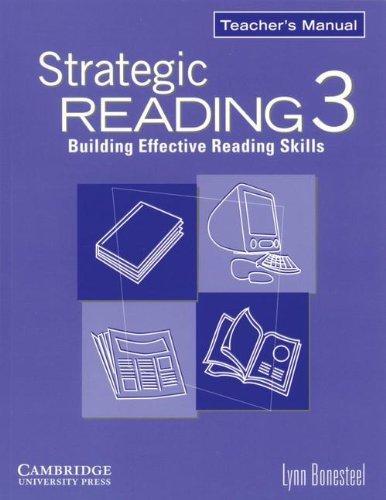 Strategic Reading 3 Teacher's Manual