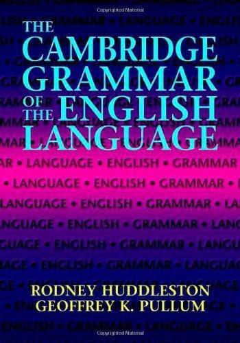 The Cambridge Grammar of the English Language