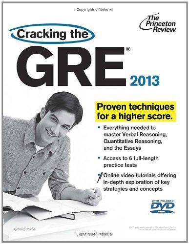 Cracking the GRE with DVD, 2013 Edition (Graduate School Test Preparation) 