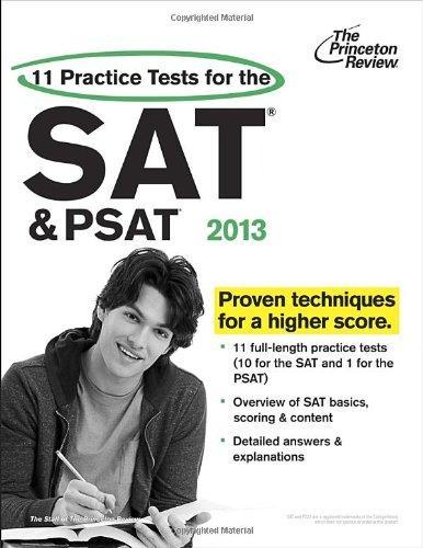 11 Practice Tests for the SAT and PSAT, 2013 Edition