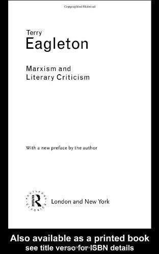 Marxism and Literary Criticism - INDIAN REPRINT