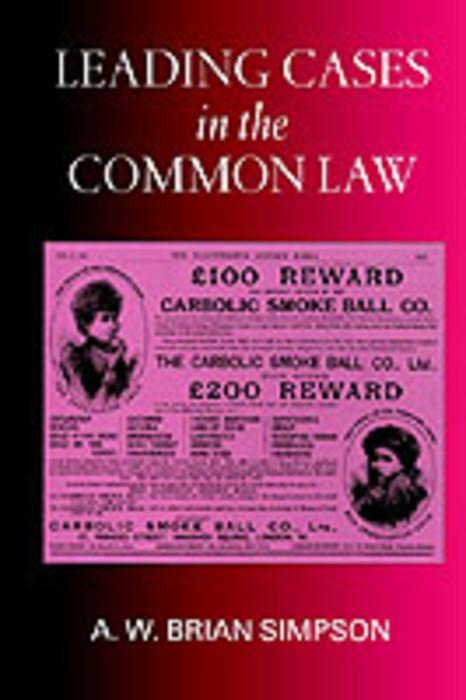 Leading Cases in the Common Law (English)