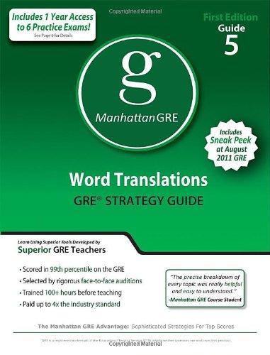 Word Translations GRE Strategy Guide