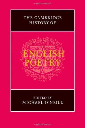 The Cambridge History of English Poetry 