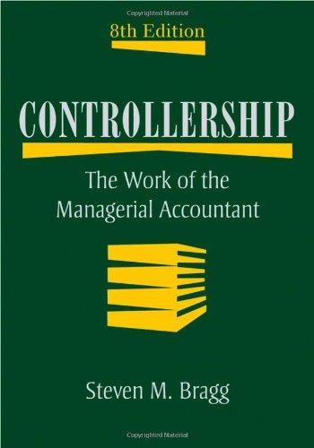 Controllership: The Work of the Managerial Accountant 