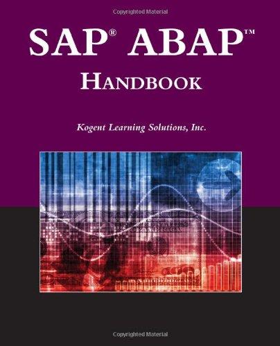 SAP ABAP Handbook (The Jones and Bartlett Publishers Sap Book Series)