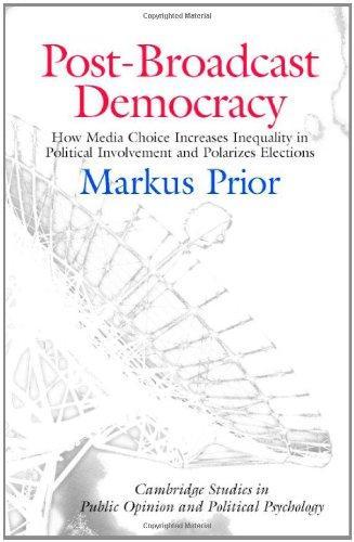 Post-Broadcast Democracy: How Media Choice Increases Inequality in Political Involvement and Polarizes Elections (Cambridge Studies in Public Opinion and Political Psychology) 