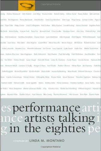 Performance Artists Talking in the Eighties