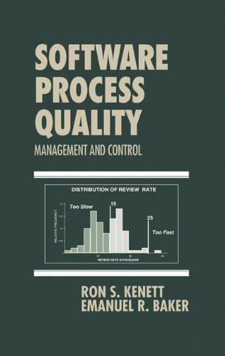 Software Process Quality : Management and Control (Computer Aided Engineering (New York, N.Y.), 6.) 