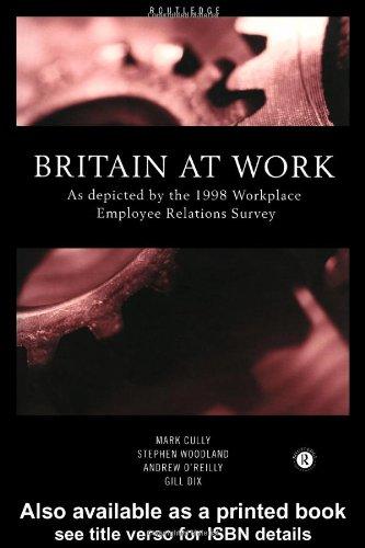 Britain at Work: 1988 Workplace Relations Survey