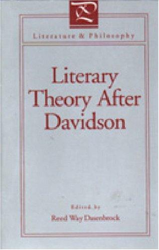 Literary Theory After Davidson (Literature & Philosophy) 