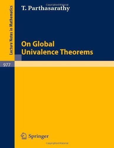 On Global Univalence Theorems (Lecture Notes in Mathematics) 