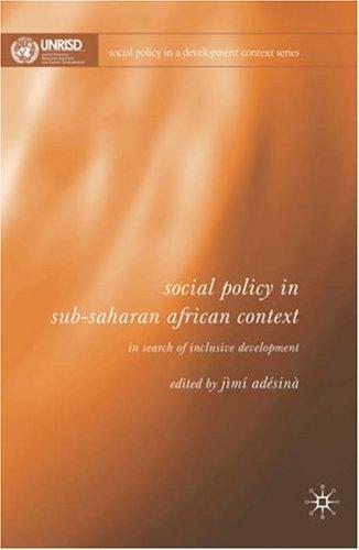 Social Policy in Sub-Saharan African Context: In Search of Inclusive Development