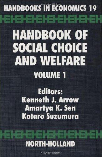 Handbook of Social Choice and Welfare