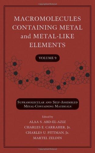 Supramolecular and Self-Assembled Metal-Containing Materials