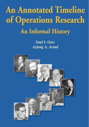 An Annotated Timeline of Operations Research: An Informal History