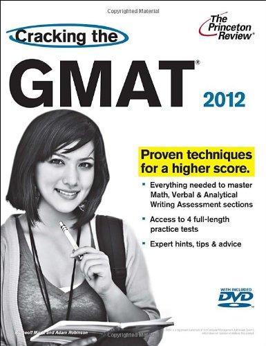 Cracking the GMAT with DVD, 2012 Edition (Graduate School Test Preparation) 