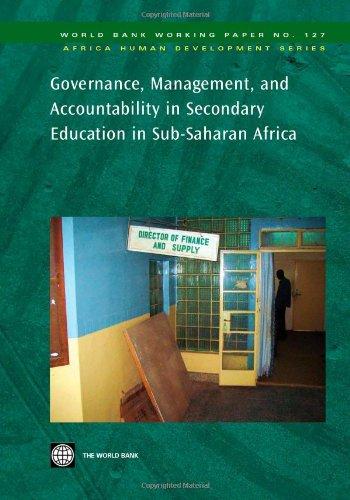 Governance, Management, and Accountability in Secondary Education in Sub-Saharan Africa