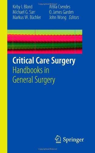 Critical Care Surgery: Handbooks in General Surgery 