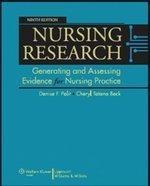 Nursing Research-Generating and Assessing Evidence for Nursing Practice