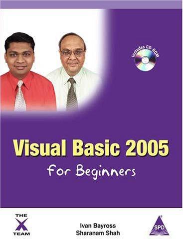 Visual Basic 2005 for Beginners (B/CD), 1,172 Pages