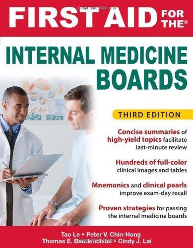 First Aid for the Internal Medicine Boards