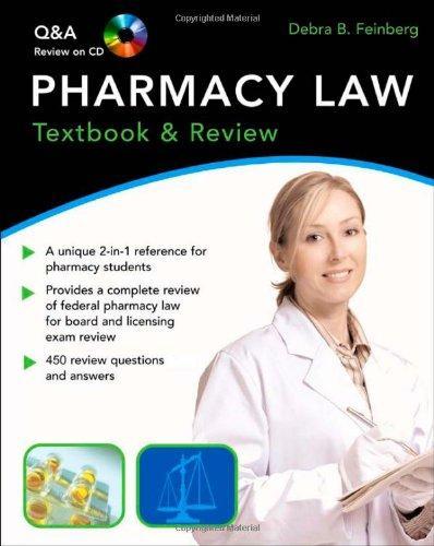 Pharmacy Law: Textbook and Review [With CDROM]