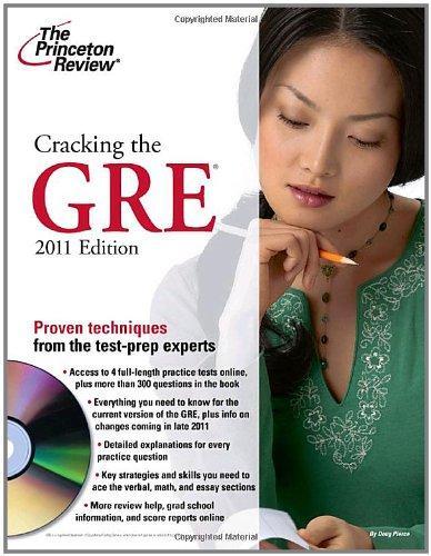 Cracking the GRE with DVD, 2011 Edition (Graduate School Test Preparation) 