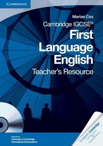 Cambridge IGCSE First Language English Teacher's Resource Book with CD-ROM (Cambridge International Examinations) 