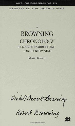 Browning Chronology - Elizabeth Barrett (Author Chronologies Series) 