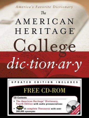 The American Heritage College Dictionary, Fourth Edition with CD-ROM 