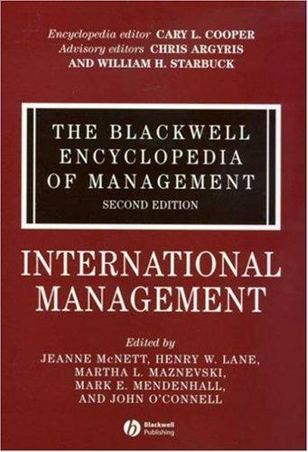 The Blackwell Encyclopedia of Management, International Management (Blackwell Encyclopaedia of Management) (Volume 6) 