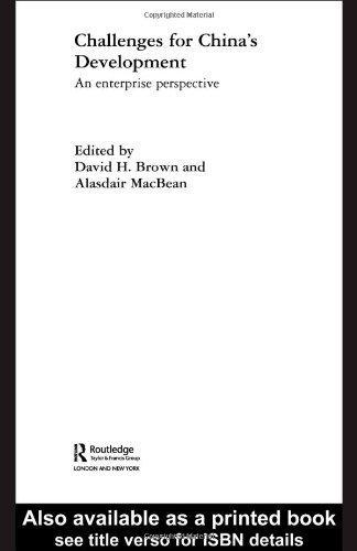 Challenges for China's Development: An Enterprise Perspective (Routledge Contemporary China Series)