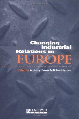 Changing Industrial Relations in Europe 