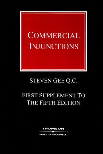 Gee on Commercial Injunctions: 1st Supplement: (Formerly Mareva Injunctions and Anton Piller Relief)