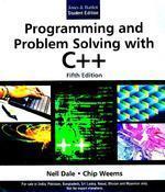 Programming and Problem Solving with C++