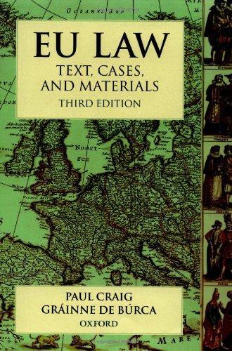 EU Law: Text, Cases and Materials 