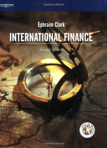 International Finance (The Chapman & Hall Series in a) 