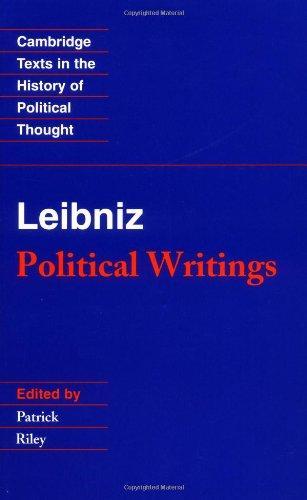 Leibniz: Political Writings (Cambridge Texts in the History of Political Thought) 