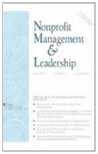 Nonprofit Management & Leadership, No. 4, Summer 2006 (J-B NML Single Issue Nonprofit Management & Leadership) (Volume 16) 