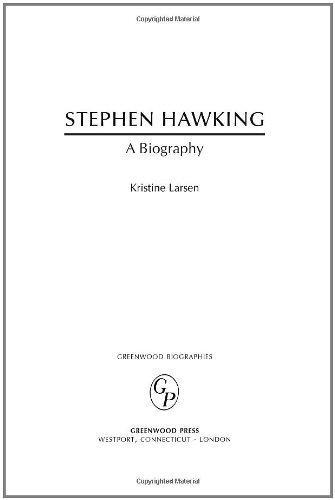 Stephen Hawking: A Biography (Greenwood Biographies) 